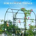 thumbnail image 5 of KING BIRD 6x3x1 ft Raised Garden Bed with Arched Trellis Galvanized Steel Metal Planter Garden Box Outdoor for Gardening Climbing Vegetables Flowers Dark Gray, 5 of 7