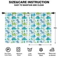 thumbnail image 2 of Blackout Kids Curtains,LightBlue Cartoon Dinosaurs Trees Pattern Childrens Insulated Curtains Set Of 2,Bedroom Essentials,Toddler Room Decor 42"x54", 2 of 5