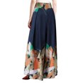 thumbnail image 3 of DYMADE Women Plus Size Flower Print Bow Wide Leg Casual Pants, 3 of 4