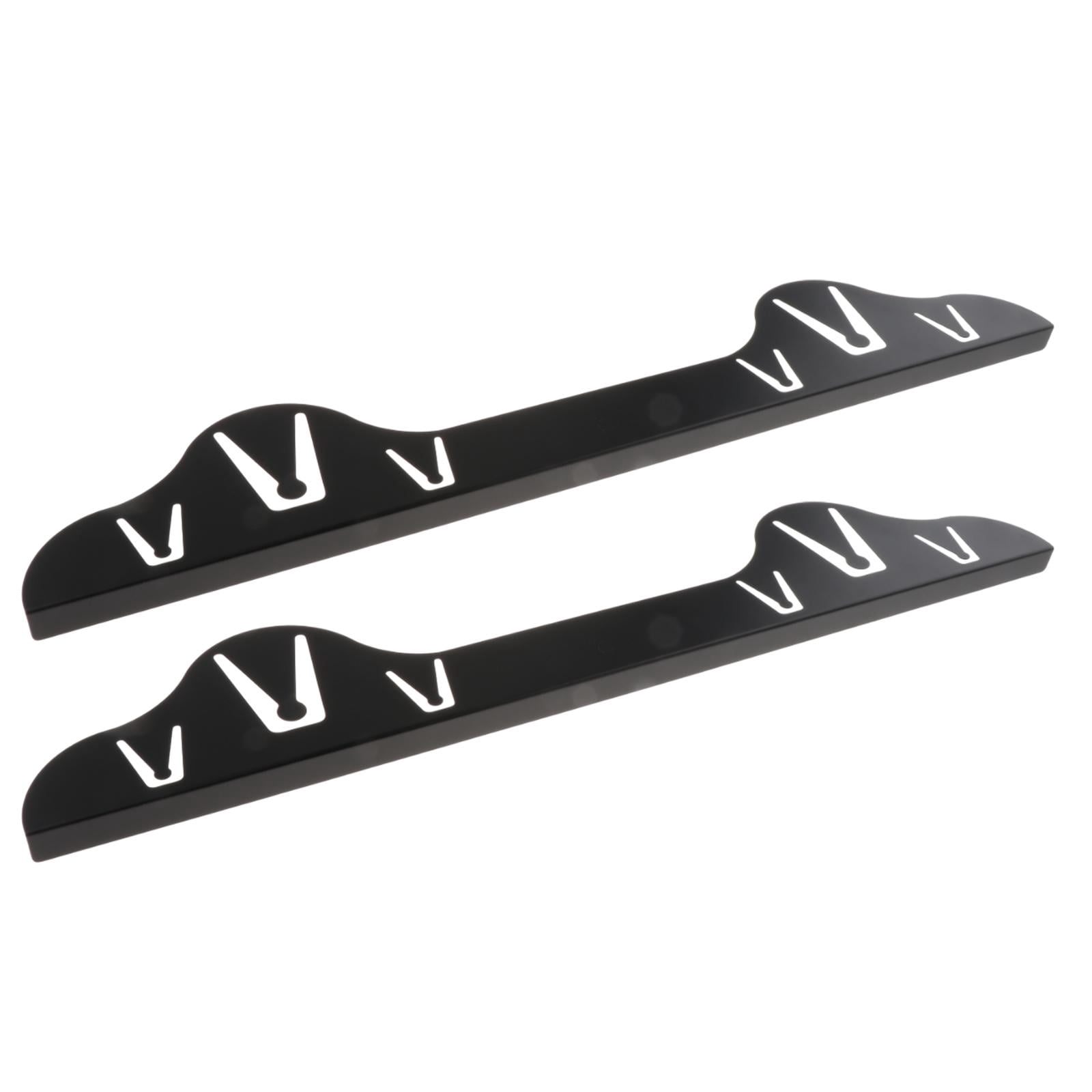 Fiocias 4x Stainless Steel Stovetop Counter Gap Covers Retractable Sturdy Heat Resistant Black