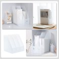 thumbnail image 2 of 3pcs File Storage Rack Magazine File Folders Desktop Acrylic File Holder Decorative File Folders Desk Organizer Clear Files Rack Vertical File Organizer File Bin For Home Office, 2 of 8