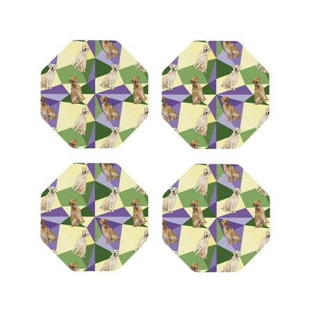 

Leather Coasters with Heat-resistant for Drinks Labrador Retriever Dog No.1015 -标题2 Octagon