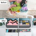 thumbnail image 4 of YINYUNIU Underwear Drawer Organizers, Divider Storage Box, Dresser Storage Bins 8-Pack, Gray, 4 of 6