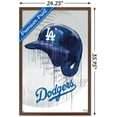 thumbnail image 3 of MLB Los Angeles Dodgers - Drip Helmet 20 Wall Poster, 22.375" x 34", Framed, 3 of 3