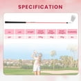 thumbnail image 3 of Costway Ultimate 33" Junior #7 Iron for Kids with Fiberglass Shaft & Headcover Individual Gold Club Pink, 3 of 10