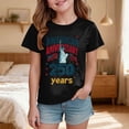 thumbnail image 2 of Quealent Kids 250 Anniversary USA Shirts 250 Year American Flag Tshirt Boys and Girls Happy 250th Tee 4th of July Tops (Black, 13-14 Years), 2 of 5