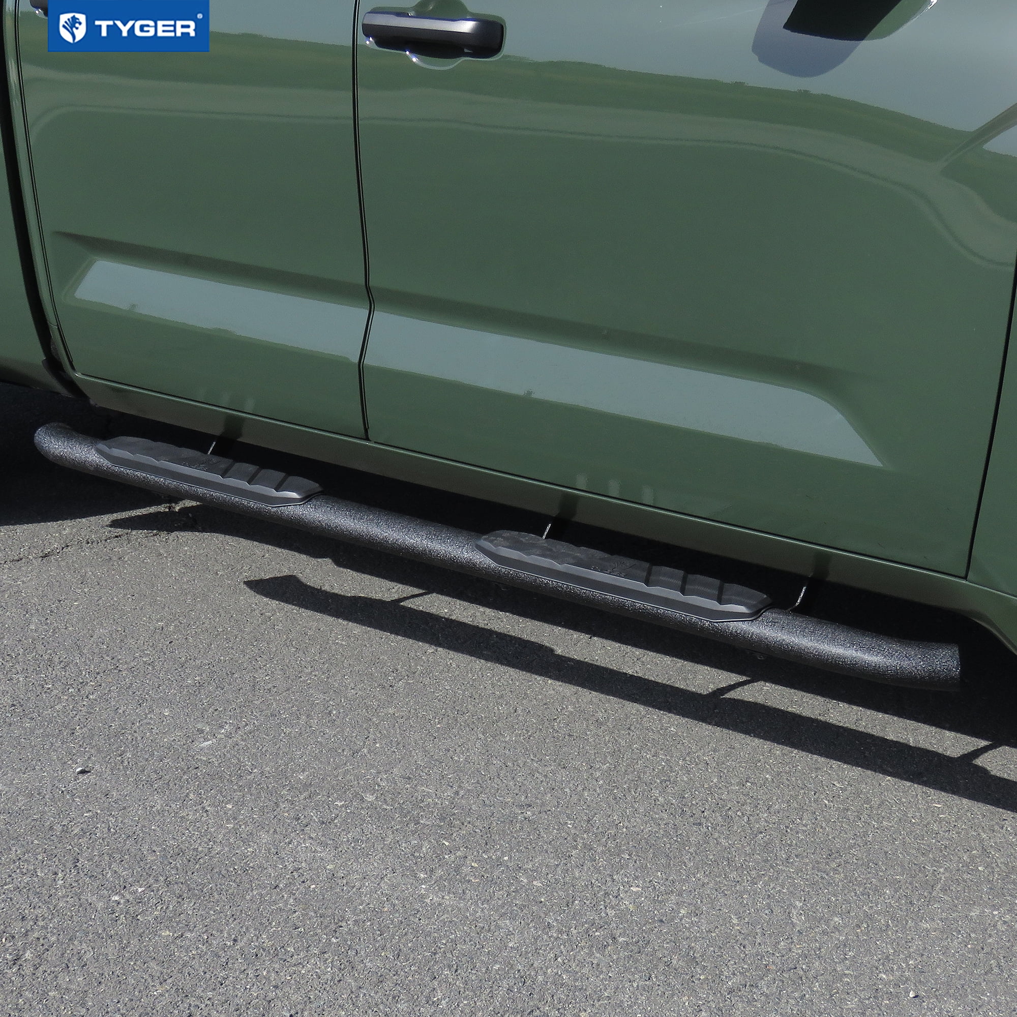 Tyger Auto 3.5" Rider Running Boards Compatible with 2022-2026 Toyota Tundra | Double Cab | TG-SS2T35848 | Side Step Rail Nerf Bars