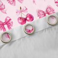 thumbnail image 4 of jejeloiu Pink Bowknot Curtains Pack of 2 (42x84 Each),Kawaii Cherry Curtains Blackout For Bow Girls, 4 of 6