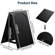 WeChef 5 pack 4x6 Table Tent Restaurant Menu Holders Double-Sided A-Frame PU leather Drink Dessert for Bar Hotel