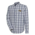 thumbnail image 2 of Men's Antigua Navy Georgia Tech Yellow Jackets Tending 2 Tri-Blend Long Sleeve Button-Down Shirt, 2 of 3