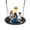 Black, variant on 43" Saucer Tree Swing for Kids, 360° Rotate Waterproof Flying Saucer Swing with Swivel, Hanging Straps, Adjustable Ropes, Round Mat Spinner Swing for Tree/ Swing Set, Colorful