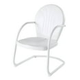 thumbnail image 5 of Crosley Furniture Griffith Metal Outdoor Patio Chair in White, 5 of 5