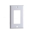 thumbnail image 1 of Datacomm Electronics 20-5112 1 Gang Wall Plate, White, 1 of 1