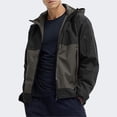 thumbnail image 2 of Men's Lightweight Windproof Hooded Jacket Outdoor Casual Coat with Color Block Design for Daily Wear, 2 of 2