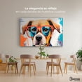 thumbnail image 2 of Cuadro Decorativo Canvas Perro Con Lentes 90x60 Canvas Revolution, 2 of 4