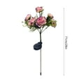 thumbnail image 3 of Suncoda Solar Garden Lights, Solar Flowers Outdoor Waterproof, Camellia Flowers Decorative Lights LED Landscapes Stake Lights Auto On/Off, Artificial Flowers for Outdoors Home Party Decor, 3 of 6