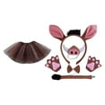 thumbnail image 2 of BELOVING Pig Costume Set Fancy Animal Cosplay Cartoon Pig Nose Cosplay Tutu Dress Bowtie, 2 of 10