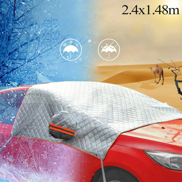 Winter Antisnow Frostproof Half Cover Car Front Windshield Cover Anti