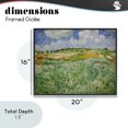 thumbnail image 4 of Stupell Industries Transitional Plain Near Auvers Black Framed Giclee Art, 20 x 16, by Vincent Van Gogh, 4 of 8