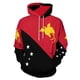 thumbnail image 3 of Sudadera con capucha deportiva con la bandera de la nación de Haití para hombre y mujer, sudadera holgada informal con estampado 3D de moda para primavera y otoño e invierno, 3 of 5
