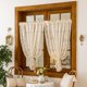 thumbnail image 1 of Xiao Hua Cortinas opacas pequeñas para ventanas pequeñas - Beige 140*45cm - Cortinas con bolsillo para barra de 1 pieza, cortinas cortas para ventanas de cocina, dormitorio, baño., 1 of 5