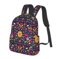 thumbnail image 2 of Daiia Cinco De Mayo Floral School Backpack for Men and Women Lightweight Backpack Durable Backpack Water-Resistant,Travel,Work Bag, 2 of 9