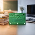 thumbnail image 6 of 3-hole Pencil Pouch, Large Pencil Case PouchTransparent PVC Document Storage, Pen Bag, Clear Window Pencil Case, Detachable Folder, Green, 6 of 6