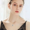 thumbnail image 5 of White Gold Plated Crystals Necklace & Earrings Set (Red), 5 of 6