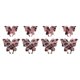 thumbnail image 1 of Uxcell 8Pcs Calcomanías de Mariposa para Coche para Mujeres, 2 Tamaños de Decoración de Calcomanías de Cristal de Piedras de Strass, Rosa/Puntos Negros, 1 of 6