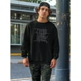 thumbnail image 2 of Always Look Forward Graphic Sweatshirt Men -Image by Shutterstock, Male x-Large, 2 of 4