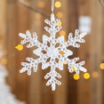 thumbnail image 2 of Car Hanging Decorations Cute Flocked Lambs Ear Garland Christmas Transparent String for Christmas String Beads Beads Curtains Christmas Snowflake Christmas Tree Snowflake Acrylic Transparent, 2 of 4