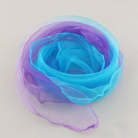 Solid Color Juggling Performance Props Music Scarves for Kids Rhythm Band Scarves Gradient Color Scarf Square Silk Scarf Gradient Color Dancing Scarf Dance Scarfs COLOR 7