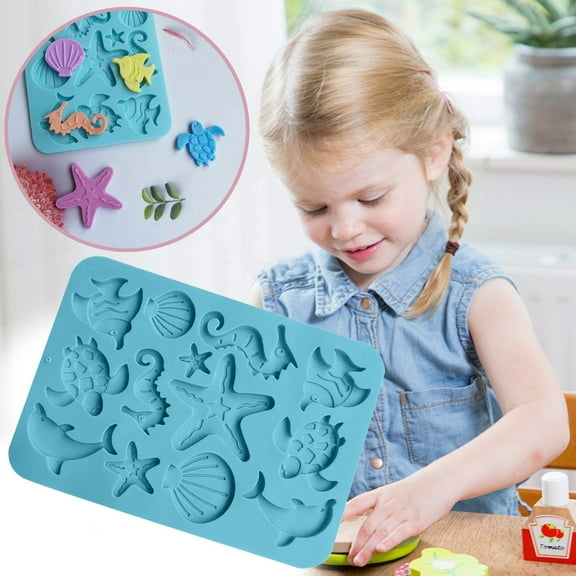 Silicone Sea Star Chocolate Mold - Biological Gel Cake Decoration Tool for Baking,Candy Making,and Diy Desserts - Style C