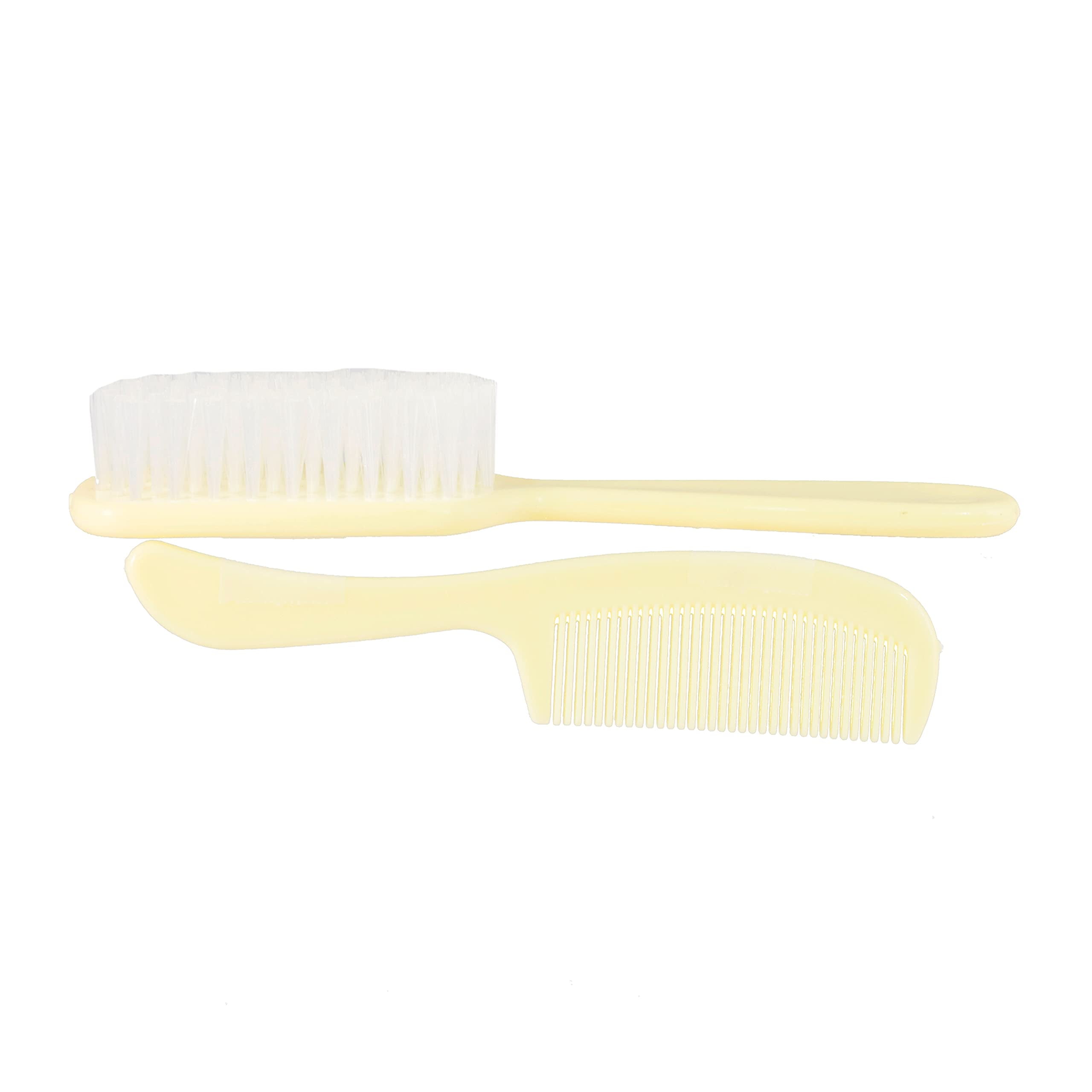 Dukal PCB2 Dawn Mist Baby Comb and Brush Set, Ivory, Ivory (12 Boxes of 24) (Pack of 288)