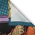 thumbnail image 3 of Ambesonne Astronaut Kitchen Curtains, Space Lady Purse, 55"x39", Petrol Blue Multicolor, 3 of 3