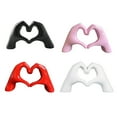 thumbnail image 5 of Yanerim Love Heart Hand Figurine Heart-shaped Gesture Resin Statue Sculpture Home Office Wedding Party Desktop Decoration Ornament, 5 of 8