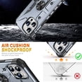 thumbnail image 4 of Case for iPhone 16 Pro Max,Military Grade Drop Full-Body Shockproof Protective Built in 360° Rotate Magnetic Kickstand Ring Holder Phone Case for iPhone 16 Pro Max,6.9 Inch 2024 (Blue), 4 of 18