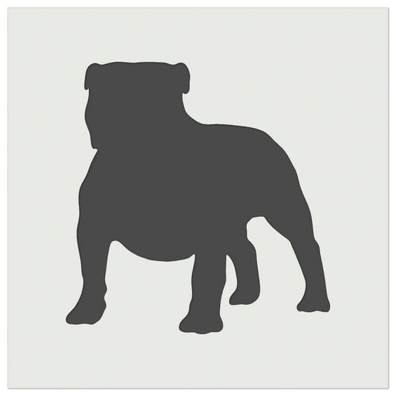 Bulldog English British Dog Solid DIY Cookie Wall Craft Stencil - 5.5 Inch