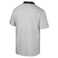 thumbnail image 3 of Men's Colosseum White/Black Providence Friars Print Stripe Polo, 3 of 3