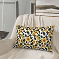 thumbnail image 6 of Fotbe Cute Cow Print Sunflower A Pillow Cases - Envelope Closure - Luxury, Extra Soft, Cooling Pillow Covers - Wrinkle, Fade, Stain Resistant-20"x30", 6 of 8