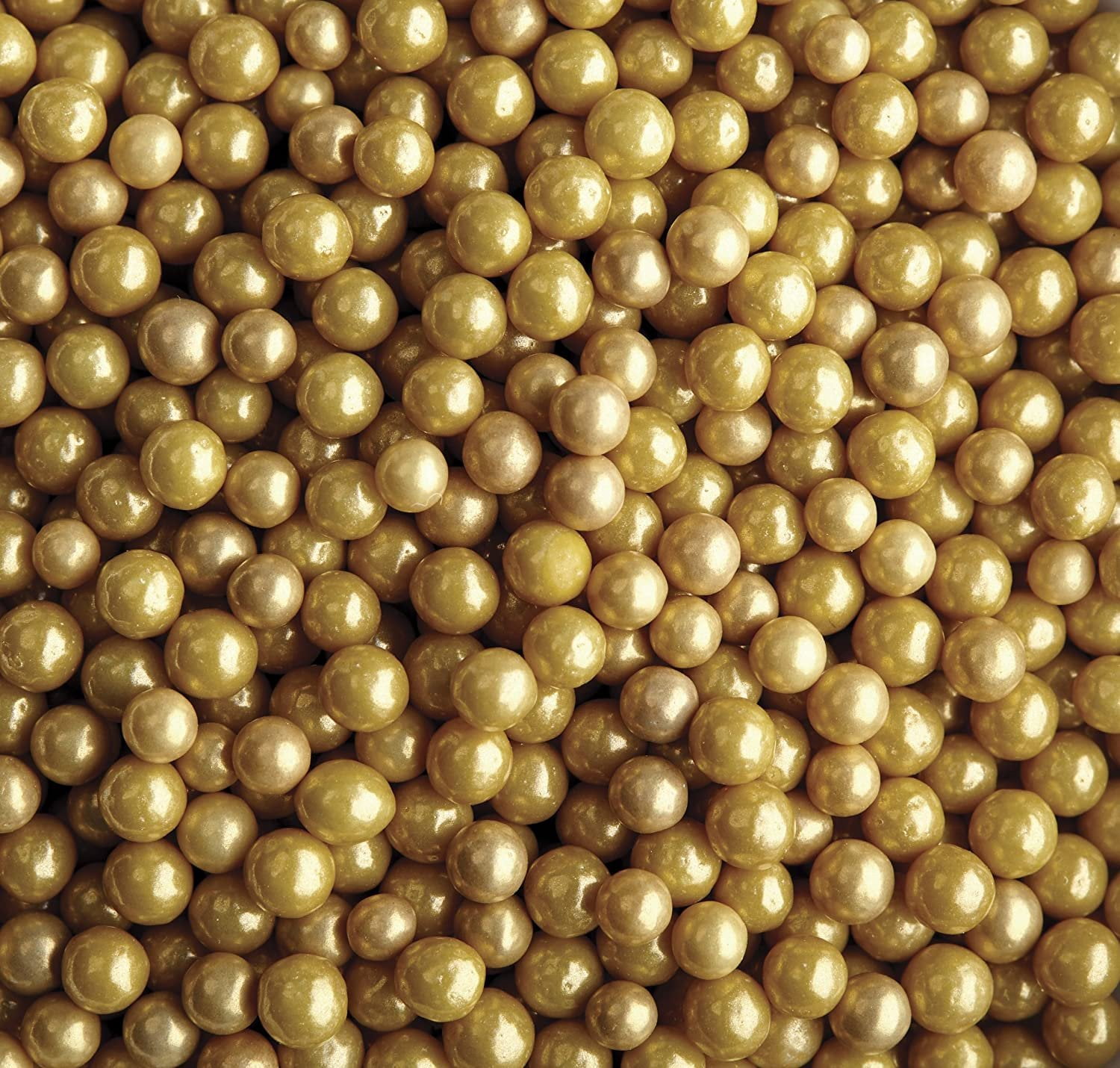 SE Si&Moos Gold Pearl Sprinkles for Cake Decorating Deluxe Gold Sugar  Pearls Gold Edible Pearls Edible Metallic Sprinkles Gold Dragees for  Topping