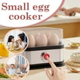 thumbnail image 6 of Electric Egg Cooker 6-Capacity, Auto Shut-Off Egg Boiler with Steam Poacher & Omelet Function for Home, Dorm, Office, 6 of 8