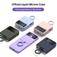 thumbnail image 3 of Samsung Series | Galaxy Z Flip Series Liquid Silicone Ring Buckle Case, iPhone 13 Pro Max, 3 of 5