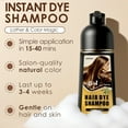 thumbnail image 4 of Dark Brown Hair Dye Shampoo 3in1,Brown Instant Hair Color Dye Shampoo For Women Men, Long-lasting Hair Color Shampoo With Conditioner, Champu Con Tinte Para Canas,Unisex Gentle Formula,16.9 floz, 4 of 10