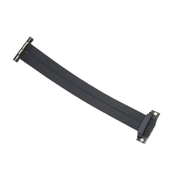 Cable Upador PCIe4.0 x1, Cable de extensión GPU de Alta Velocidad en ángulo Recto Doble de 90 Grados Celsius Capaces de extensión de Tarjeta grAFICA PCI Express 4 de 16 Gbps