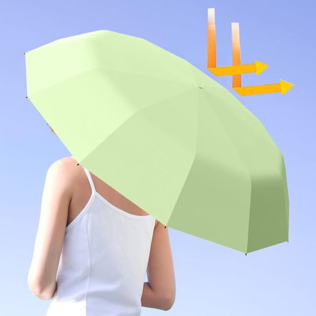 Feltree Folding Travel Windproof 12 Ribs Automatic Reverse Umbrellas