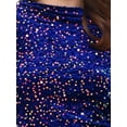thumbnail image 5 of INSPIRE CHIC Women's Sequined Maxi Dress Velvet Crewneck Long Sleeve Cocktail Evening Bodycon Dress M Royal Blue, 5 of 6