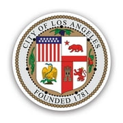 Seal of the City of Los Angeles Sticker Decal - Self Adhesive Vinyl - Weatherproof - Made in USA - california cali ca la