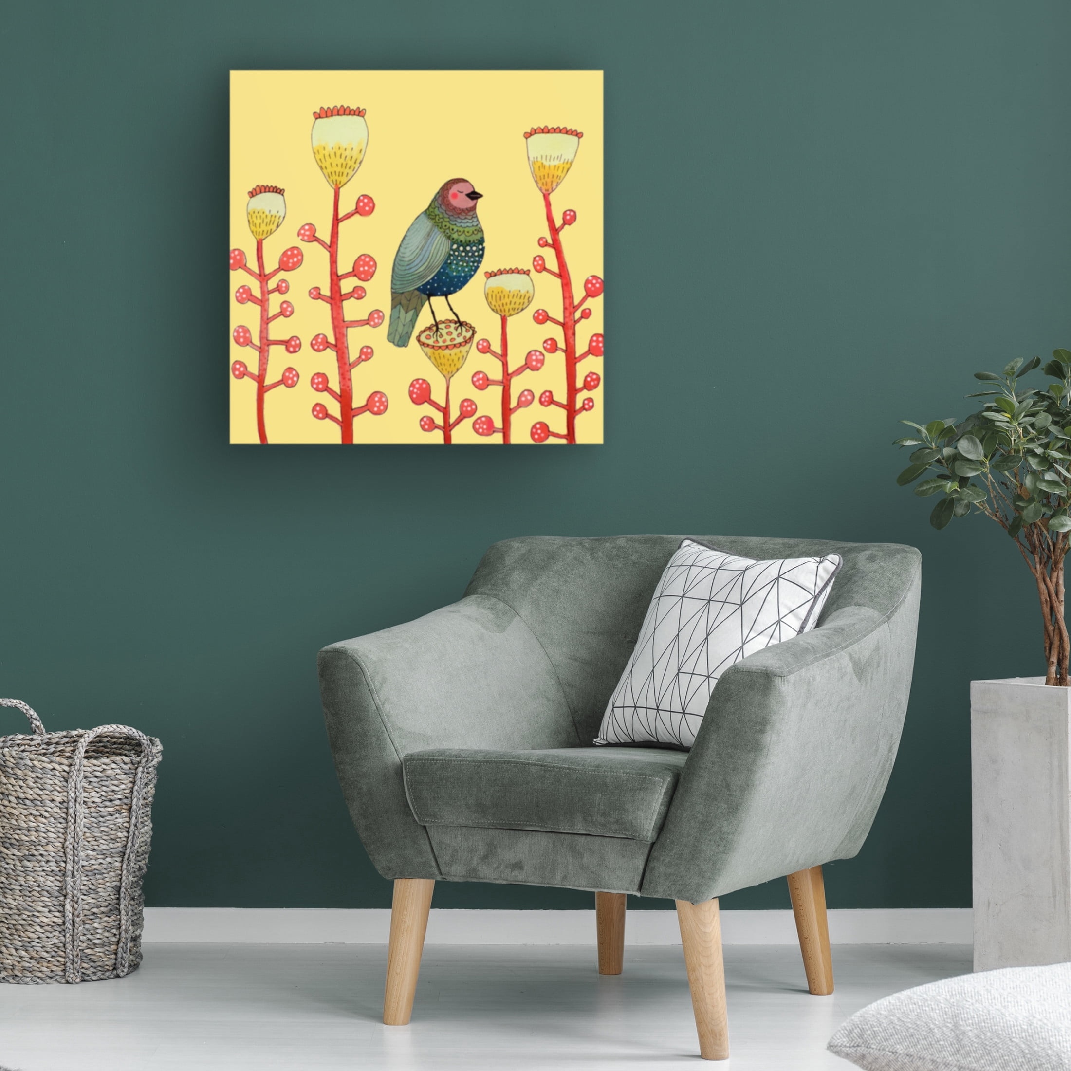 Canvas Wall Art - Sylvie Demers 'Le Petit Matin' Wall Art for Living Room, Bedroom, or Office D?cor by Trademark Fine Art - 24 x 24 Inches