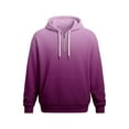 thumbnail image 2 of Men's Quarter Zip Hoodie Sweatshirt for Everyday Casual Wear Long Sleeve with Pockets in Solid Color Pullover, 2 of 3
